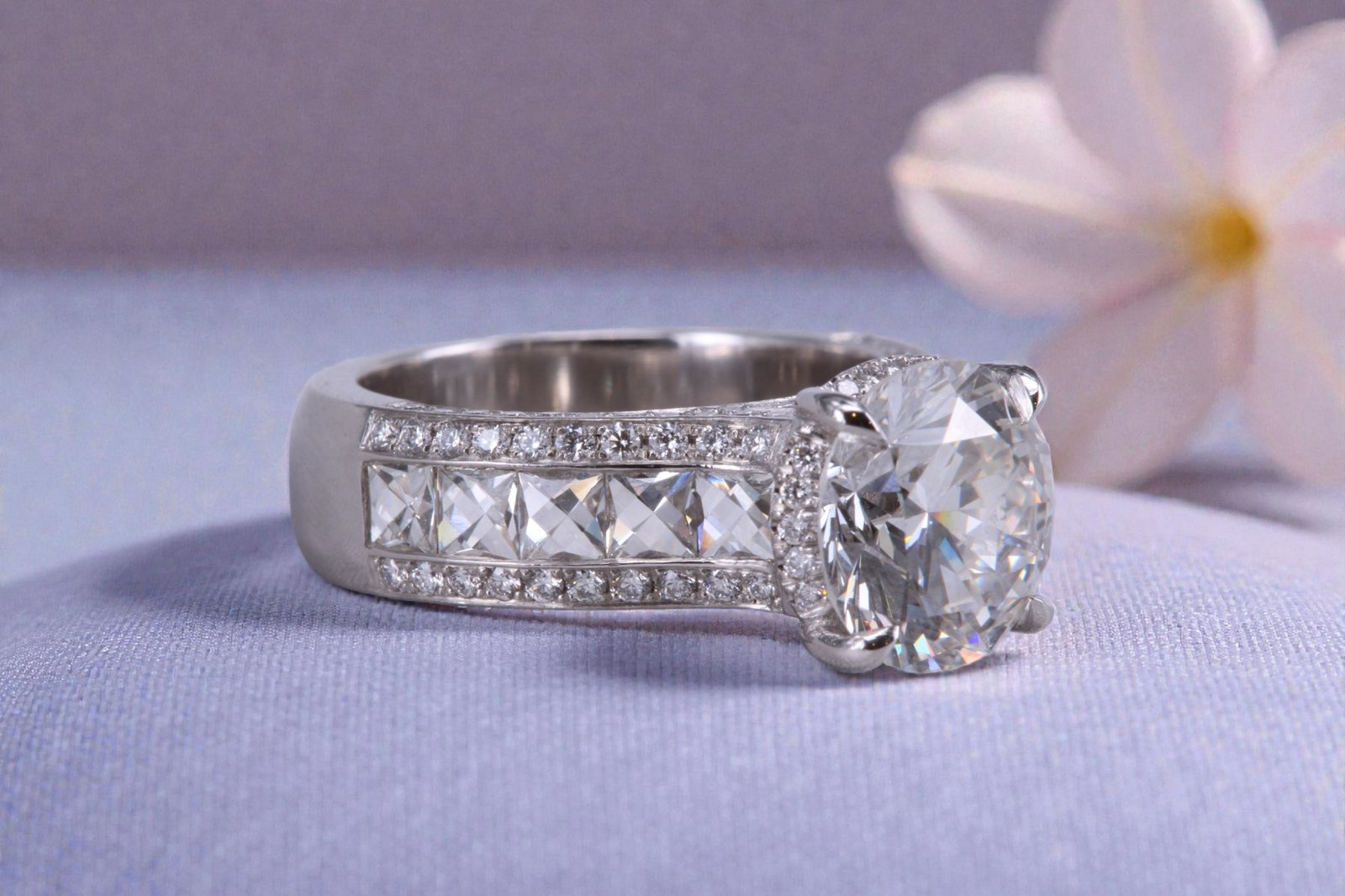 Handcrafted diamond ring for Point Loma brides