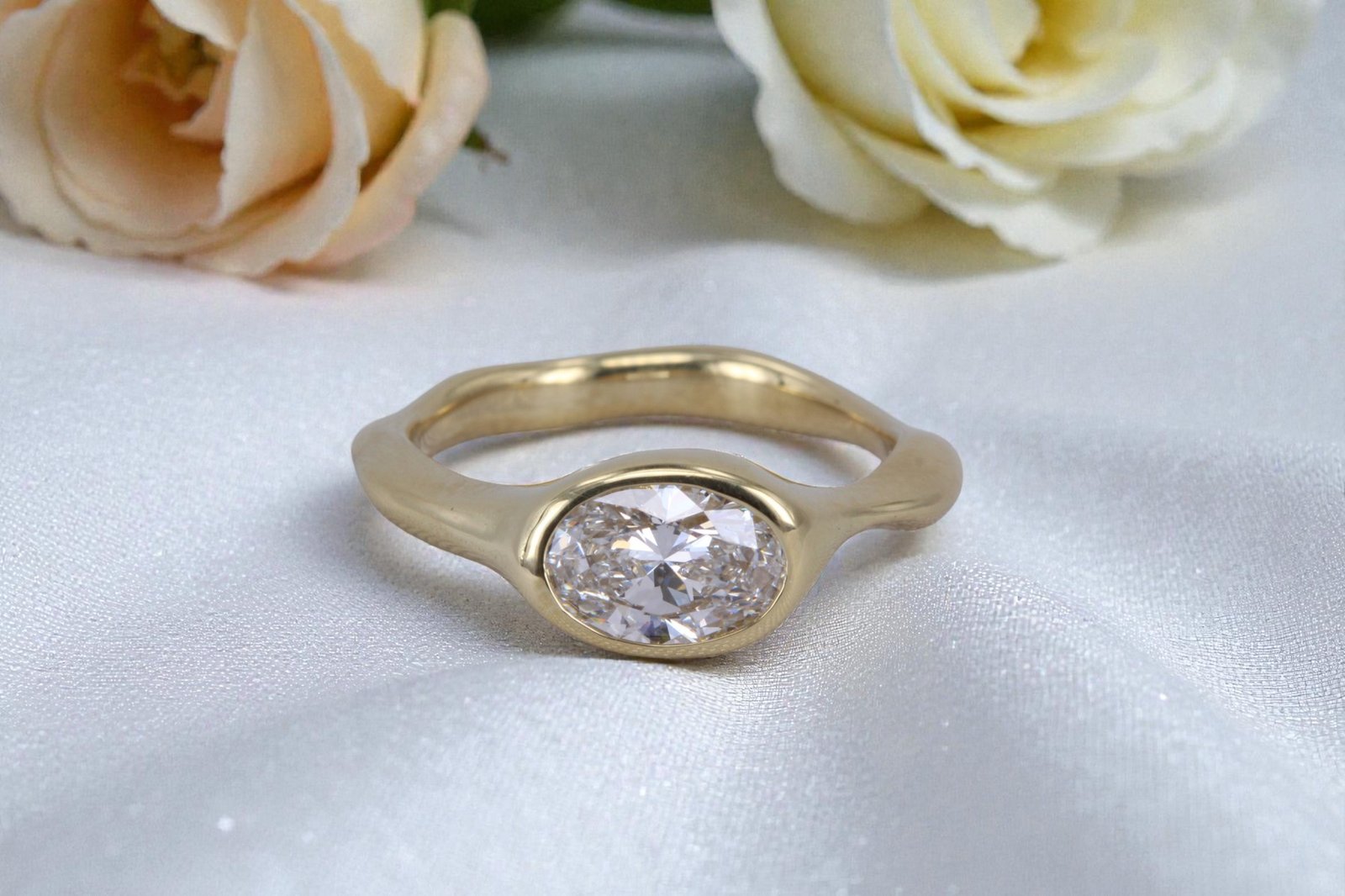 Non-traditional engagement ring for Point Loma couples